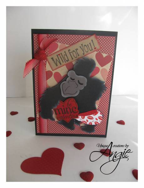 gorilla valentines card