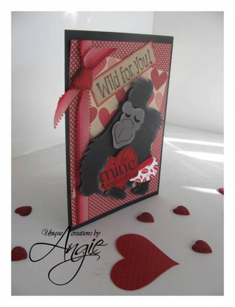 gorilla valentines card