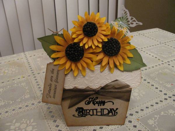 flower pot card