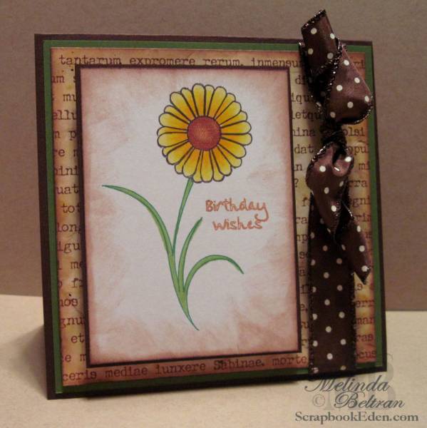 Sunflower Birthday Card