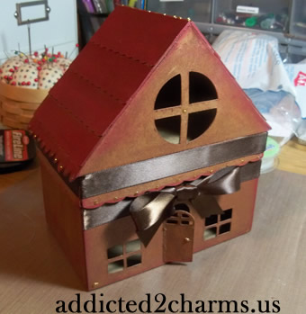 House Shaped Recipe Card Box