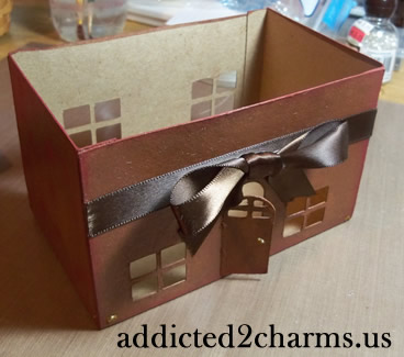 House Shaped Recipe Card Box