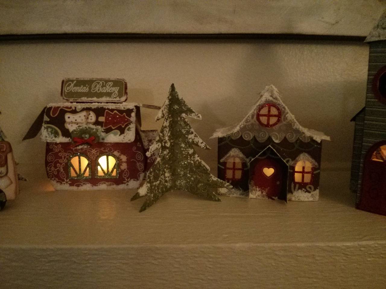 Gingerbread Village w/Tealights