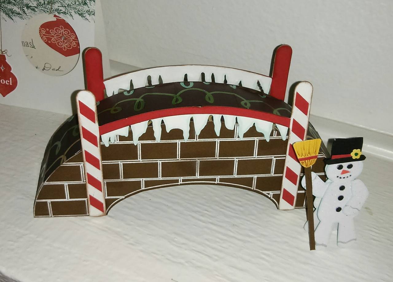 Gingerbread Village Bridge &amp; Snowman -2014