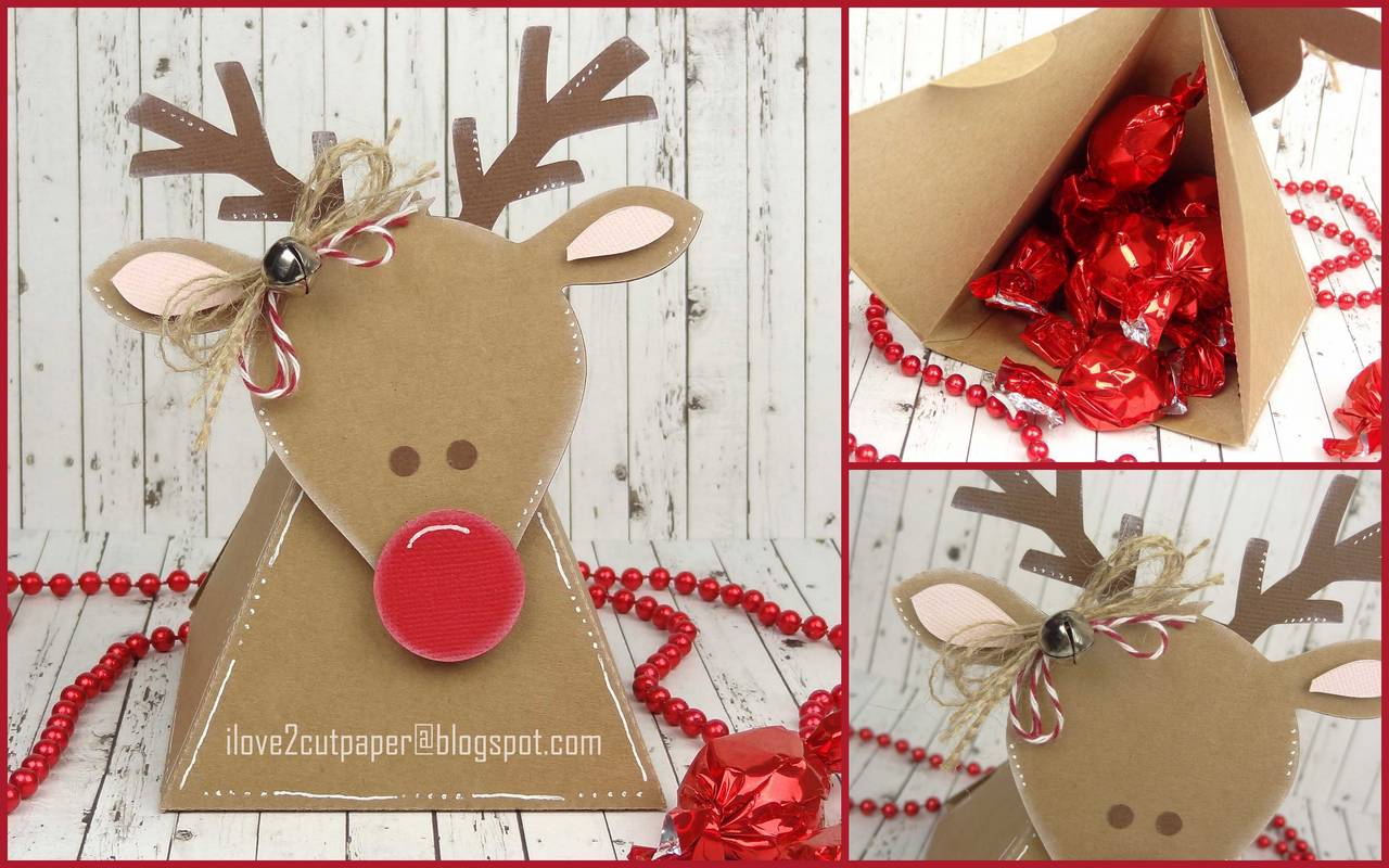 Reindeer Action Wobble Gift Box