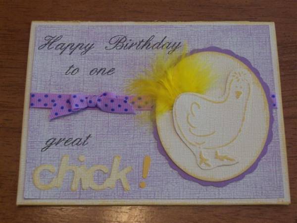 Happy Birthday Chick Card