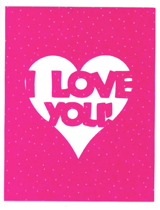 I Love You Card