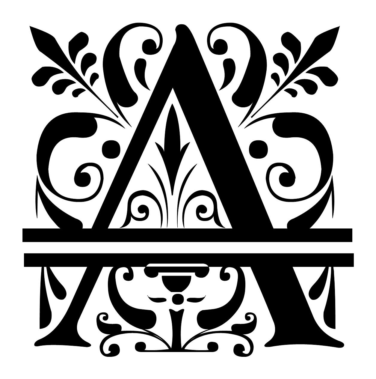 Regal Split Letter A