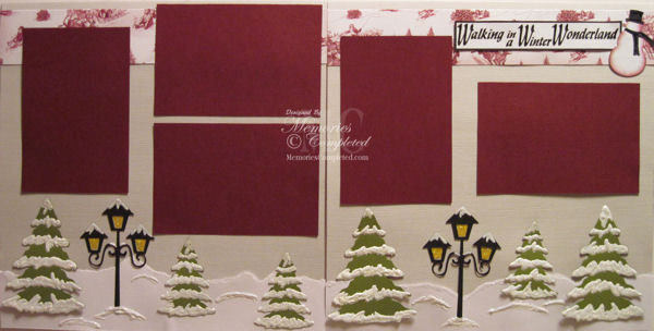 Walking in a Winter Wonderland Layout