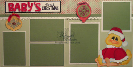 Duck The Halls - Baby's First Christmas Layout