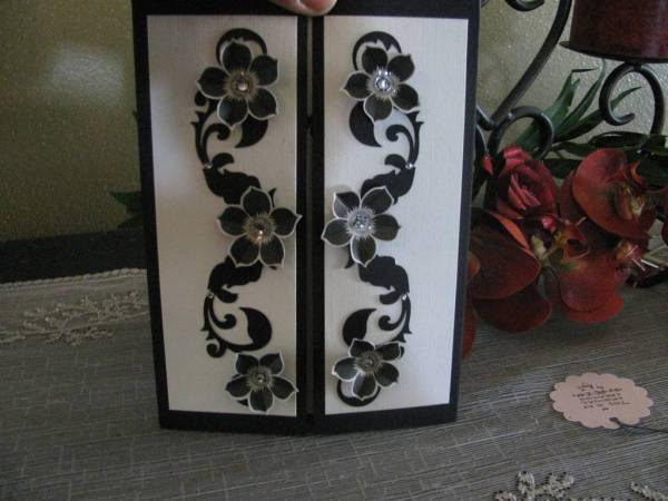 card and wine glass