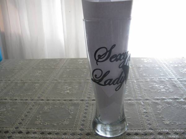 vinyl on glassware
