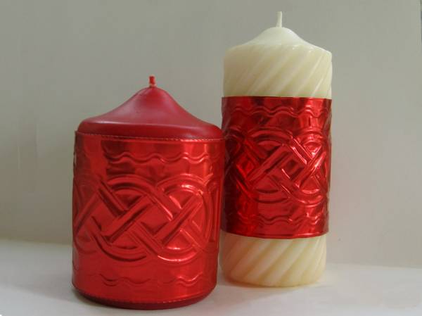 Embossed Candle wraps