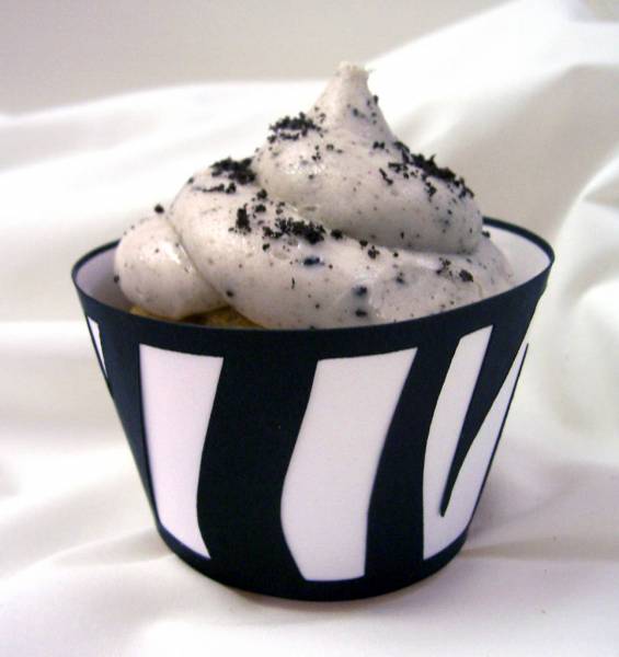 Zebra Cupcake Wrapper