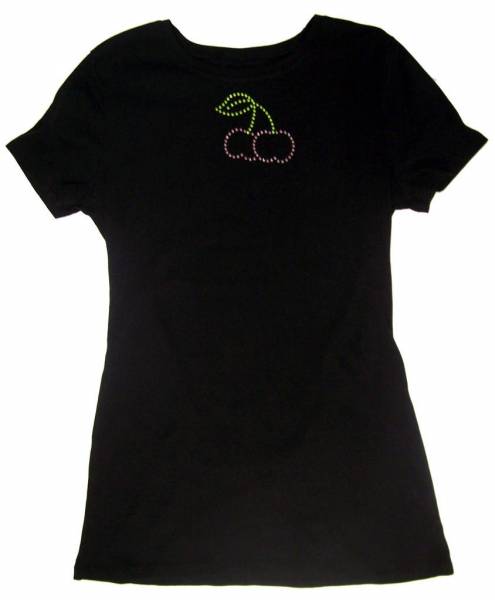 Cherry Rhinestone Tshirt