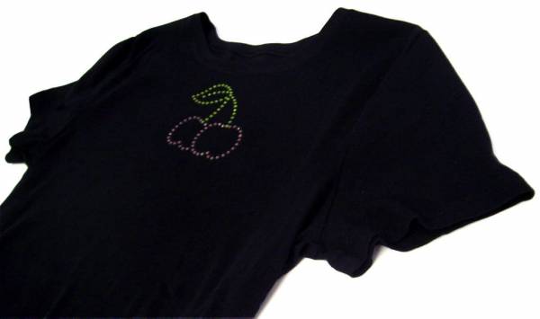 Cherry Rhinestone Tshirt