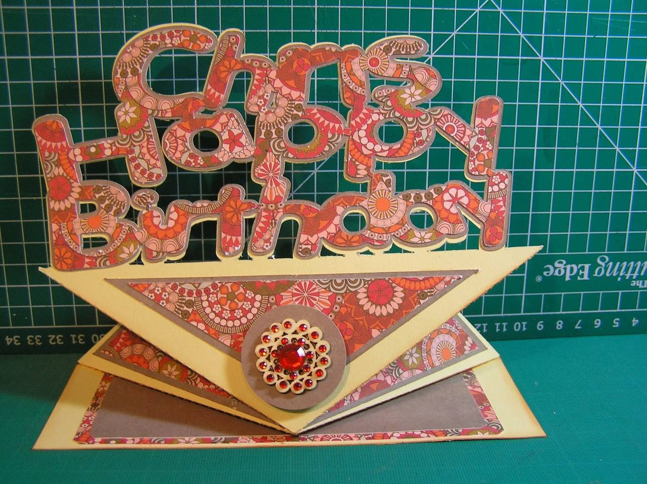 Spring fold birthday card