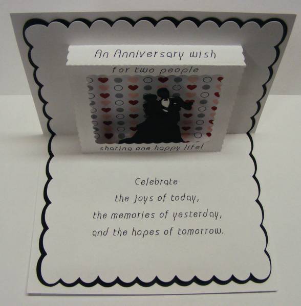 Anniversary Pop Up Window Card