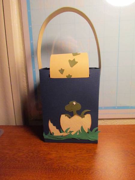 Dinosaur Easter bag