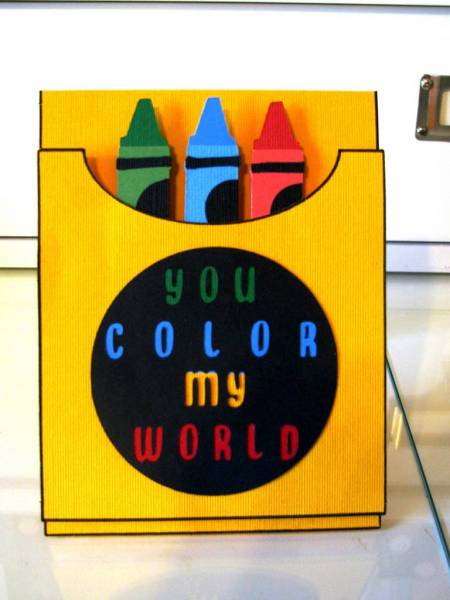 Crayon Box Card