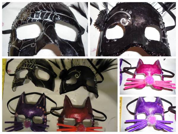 My family's Mardi Gras masks....all done