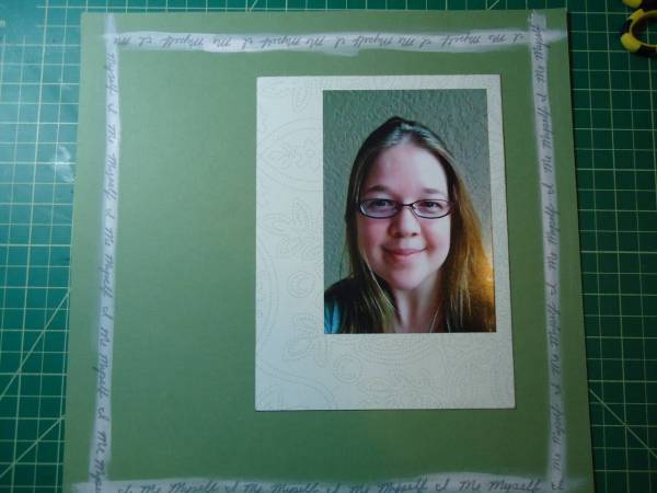 12x12 Scrapbook Page in progress