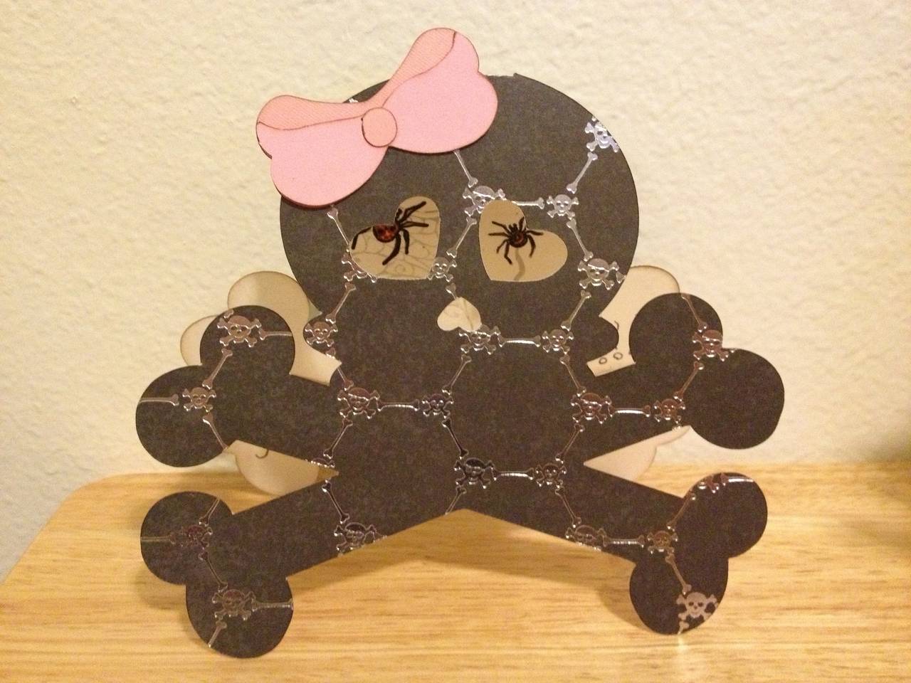 Girly Skull Card