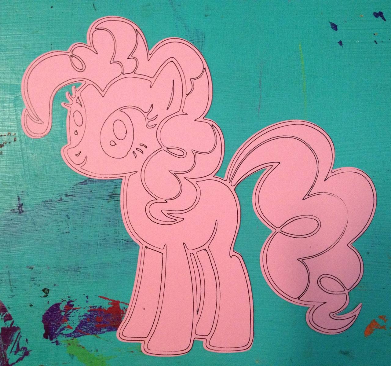 MLP cut out for a birthday banner.