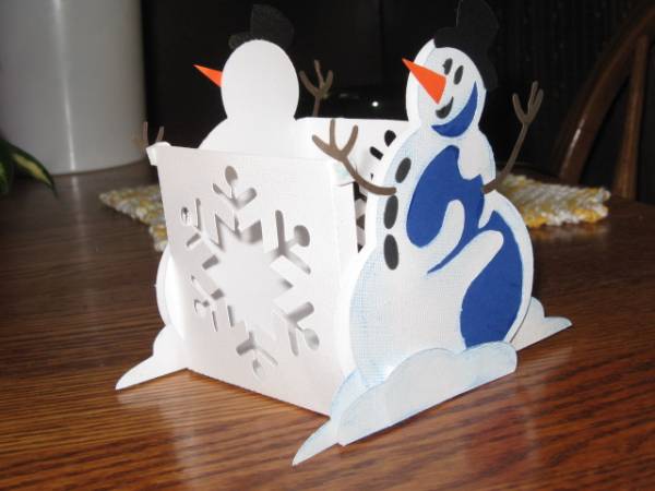 Snowman treat box