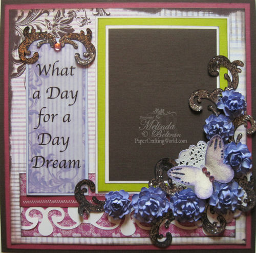 What A Day For A Day Dream One Page Layout