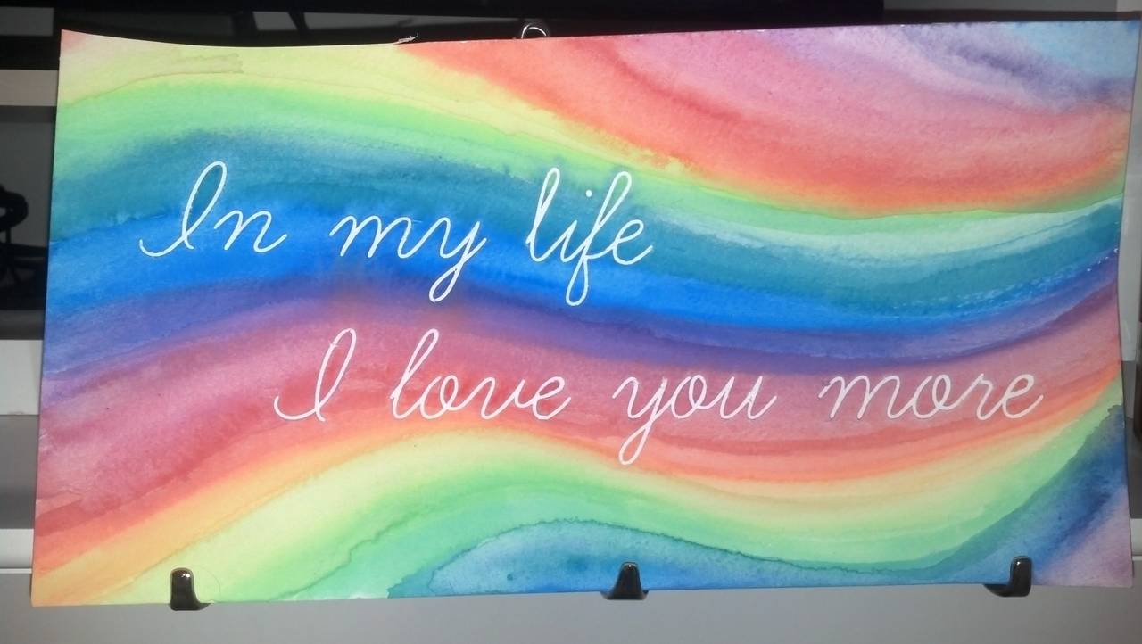 Beatles Quote Painting