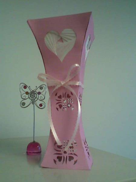 Pink Heart Vase