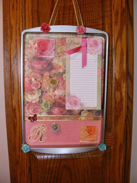 Cookie Sheet Memo Board