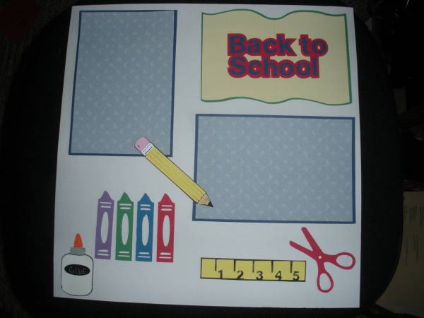 Back to School Scrapbook Page