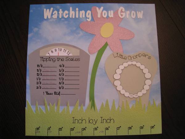 Watching You Grow - Baby Book Page