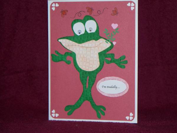 Froggy Valentine Card