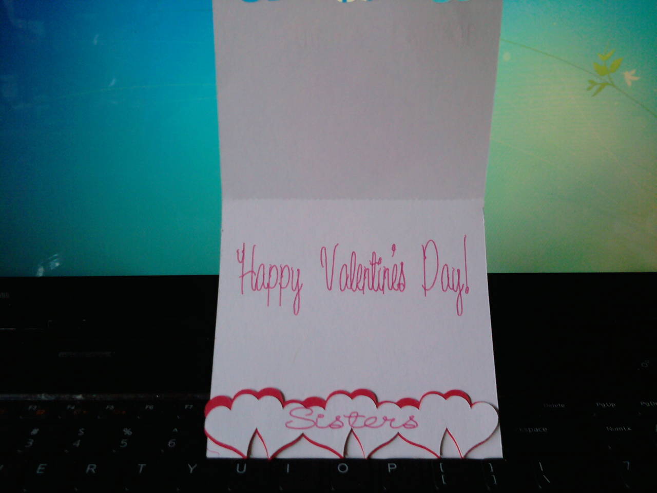 Sister valentine card