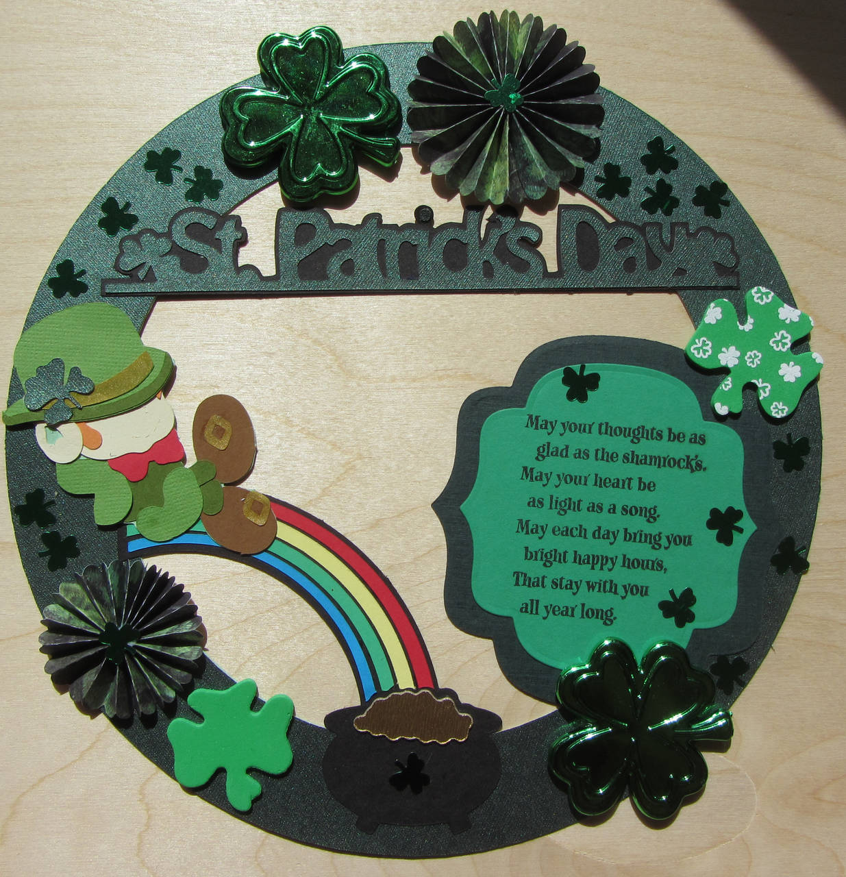 St Patricks Wreath for my Daughter in NYC