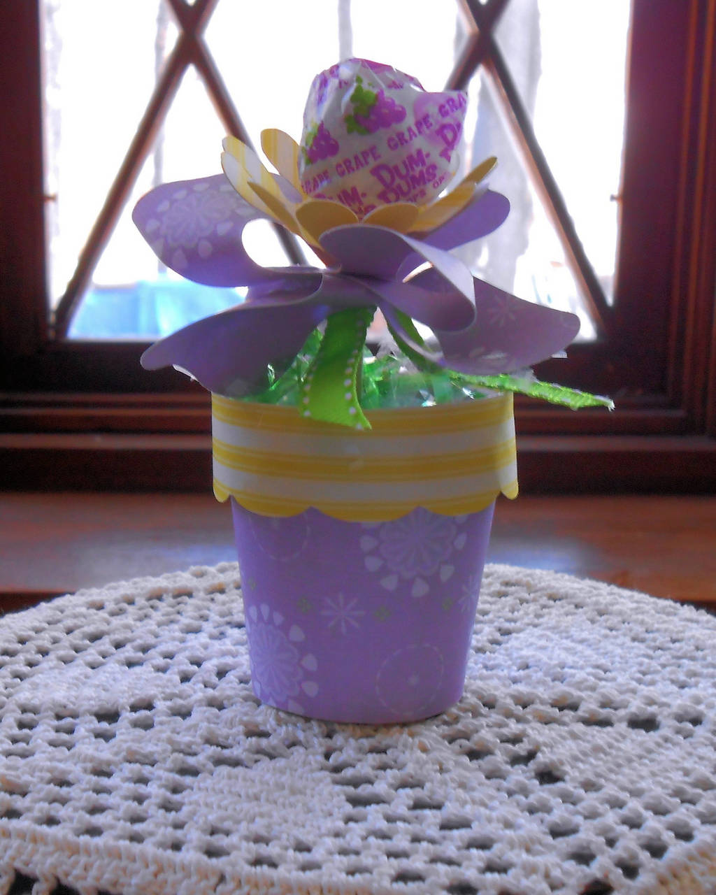 Dixie Cup flower pot