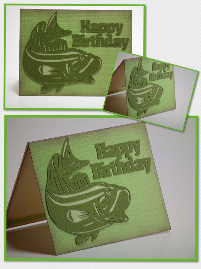 Bass Fish Happy Birthday Card