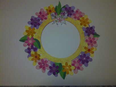 Shape to path Spring Wreath
