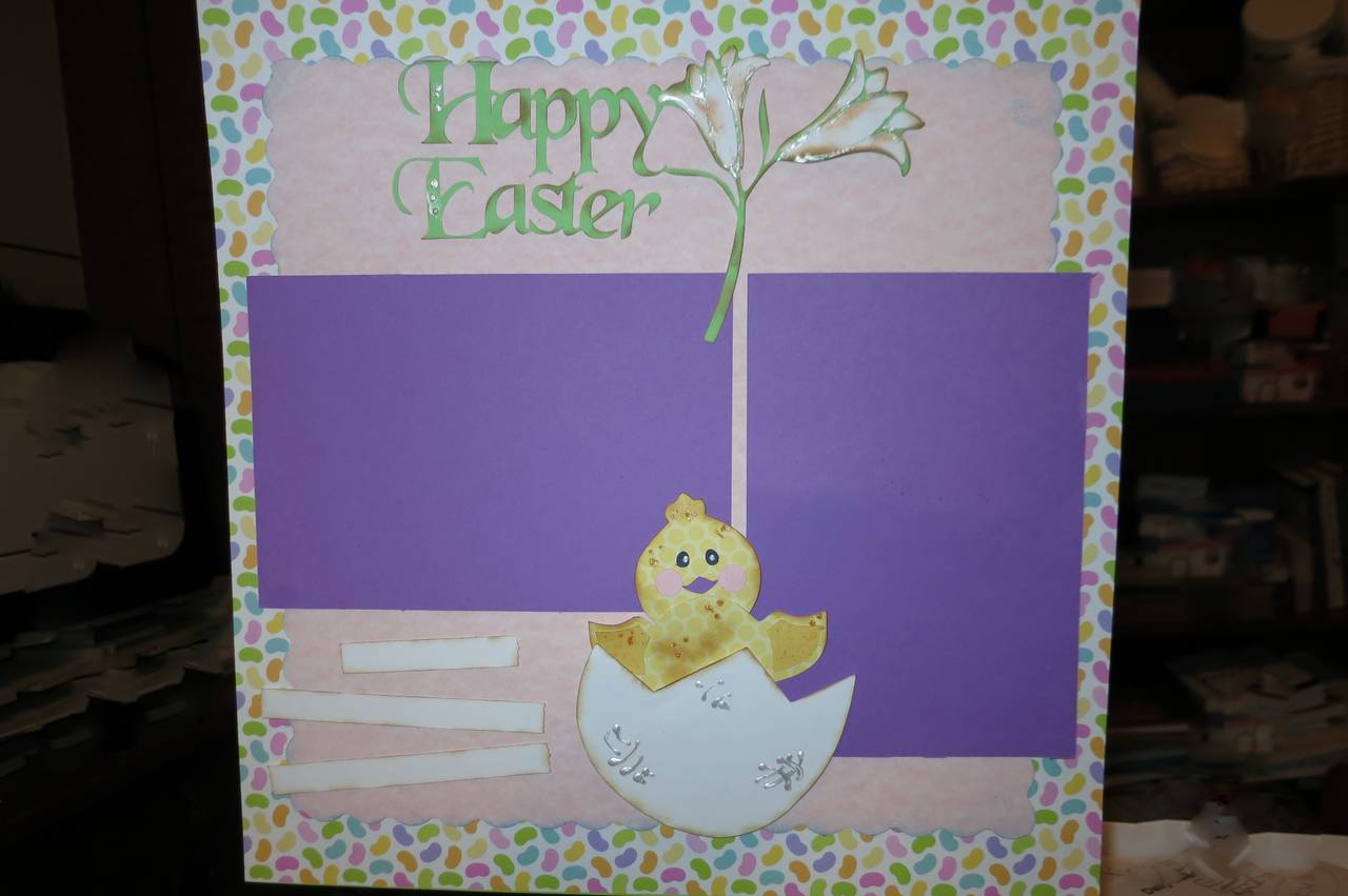 Easter Make n Take using all Pazzels cuts/from library