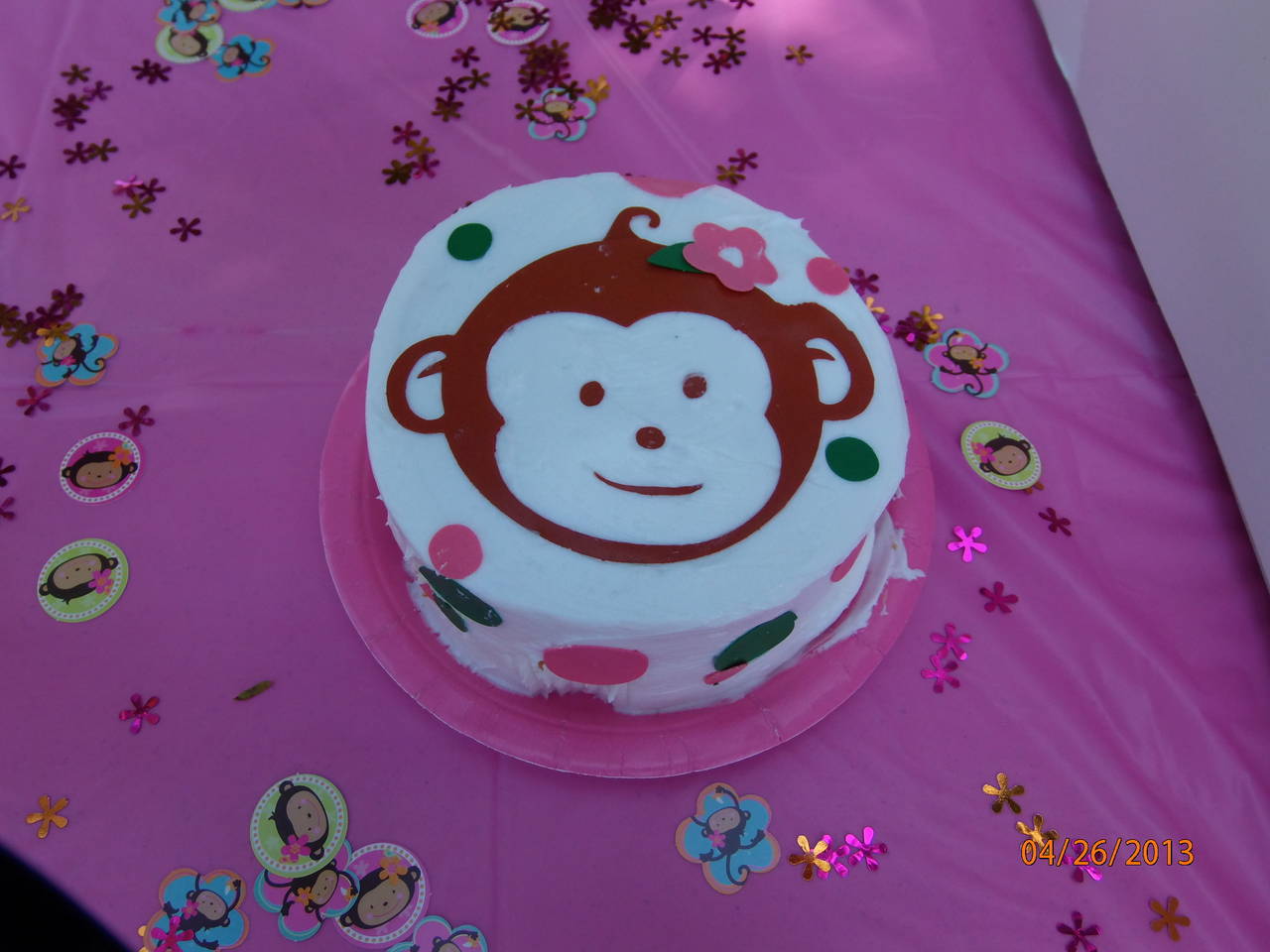 Monkey Birthday Cake