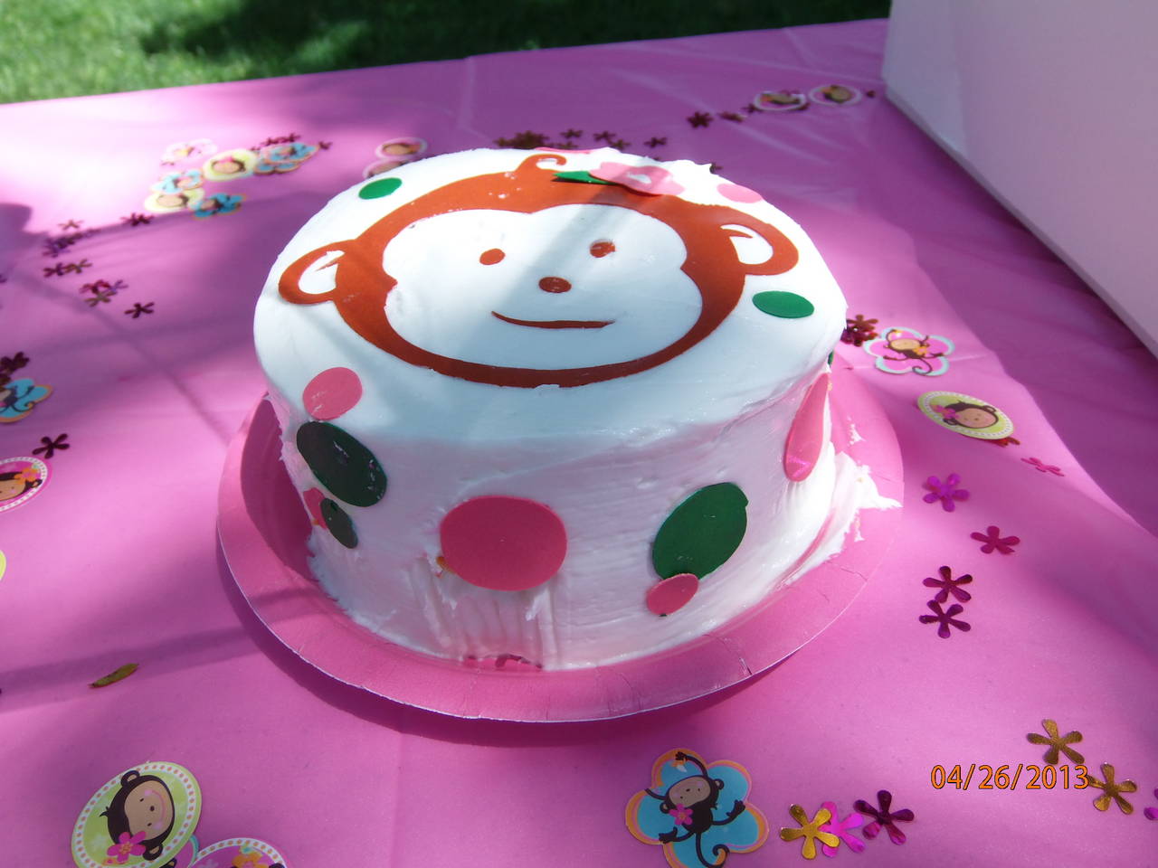 Monkey Birthday Cake