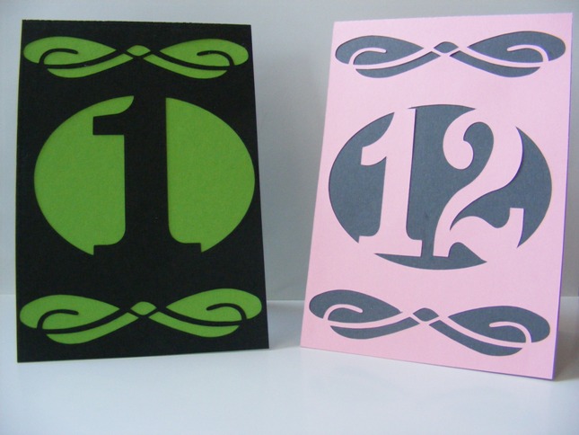 Table numbers