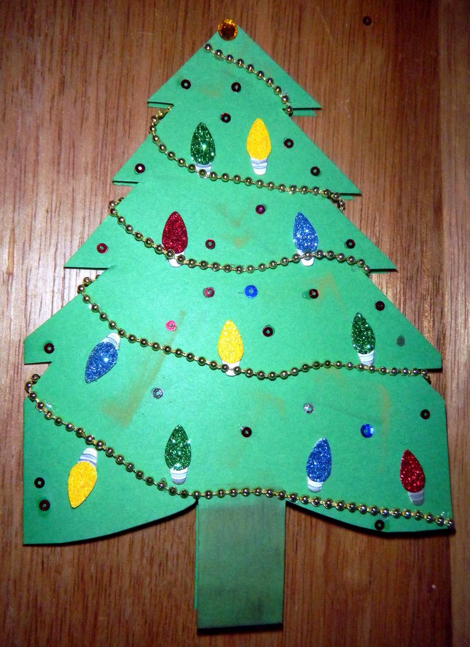 Christmas tree card