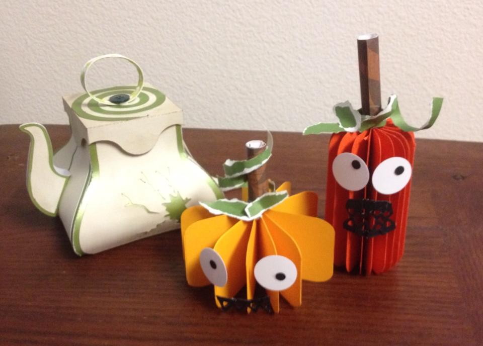 Halloween crafting with my kids.