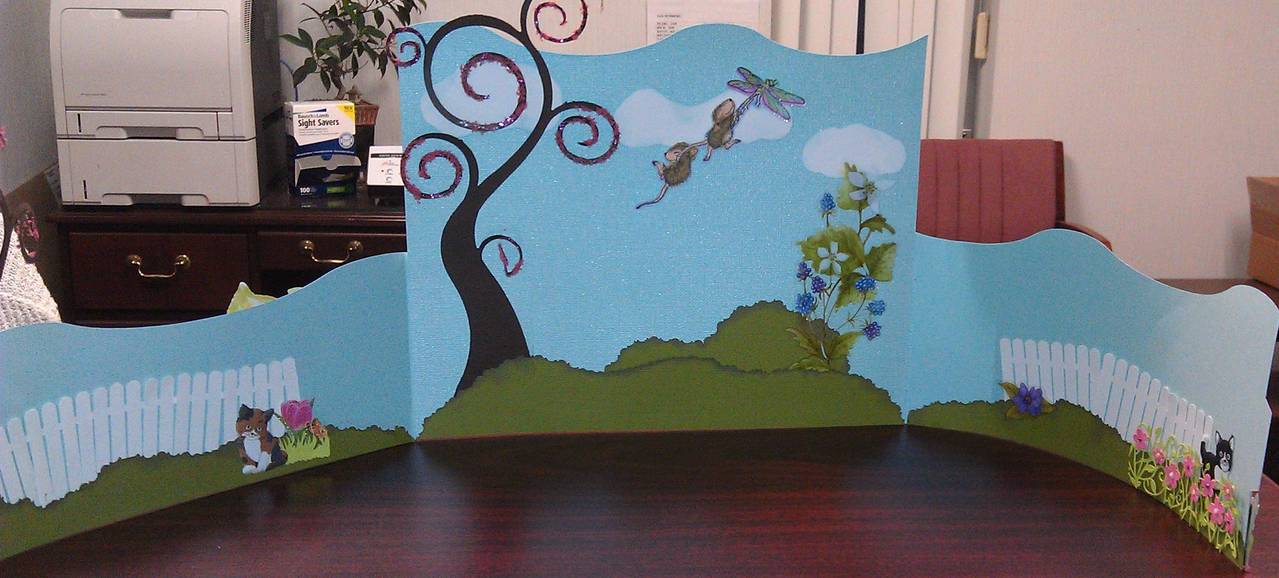 Spring Desk Decoration Bendi Card