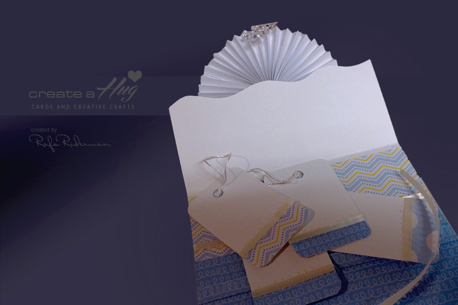 Baby Blue Rosette Card