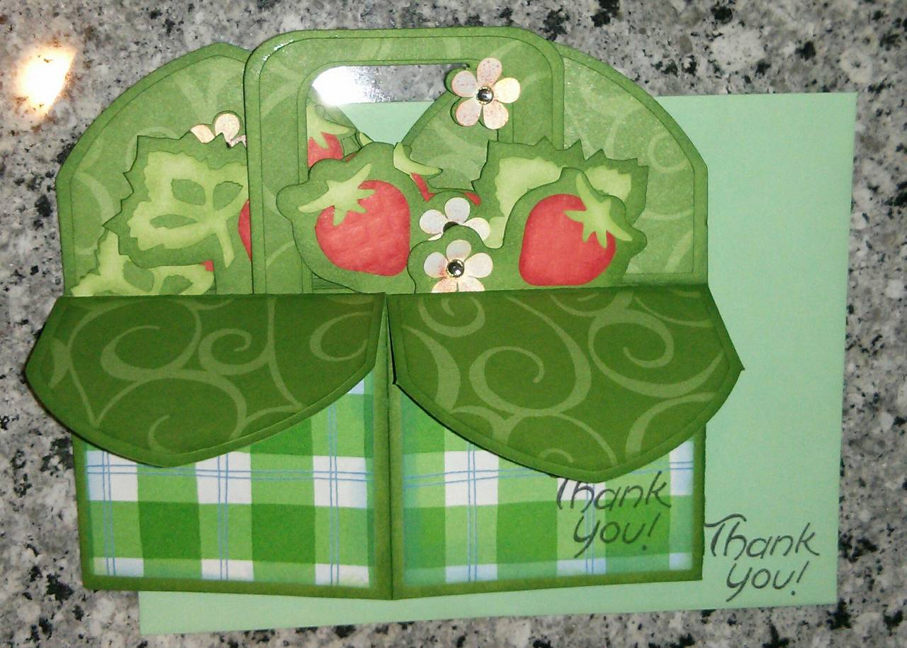 Strawberry Pop-Up Box Card